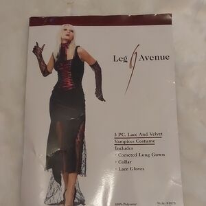 Leg Avenue Black and Red Vampire Costume